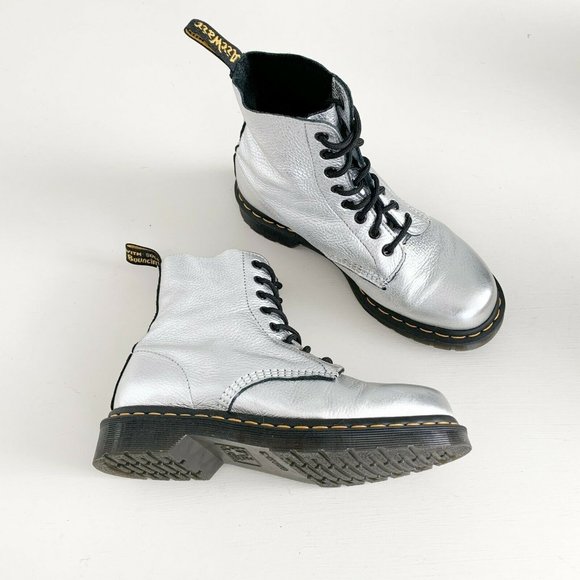 dr martens pascal silver
